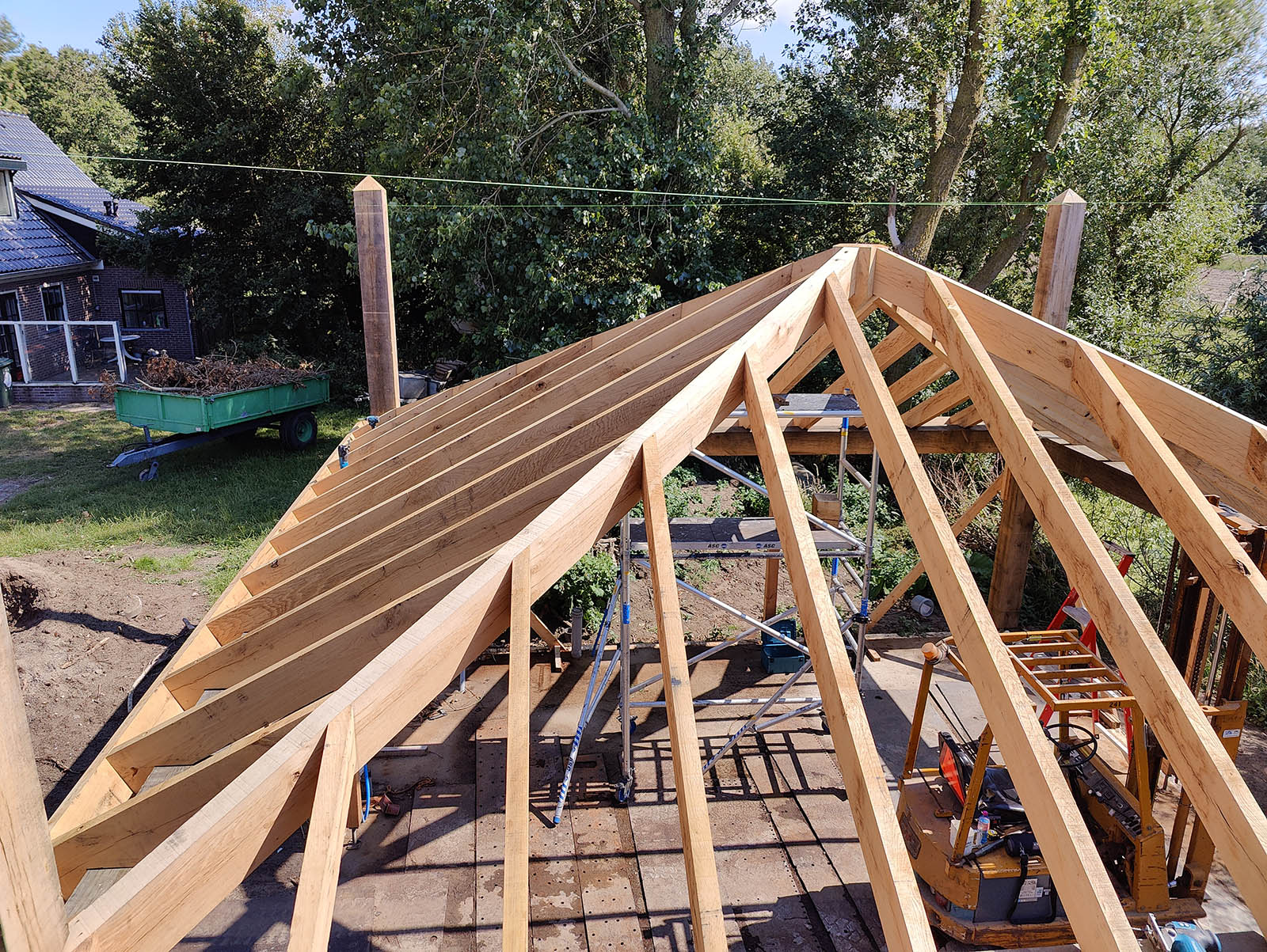 Skelet hooibergwoning door SB Houtwerk