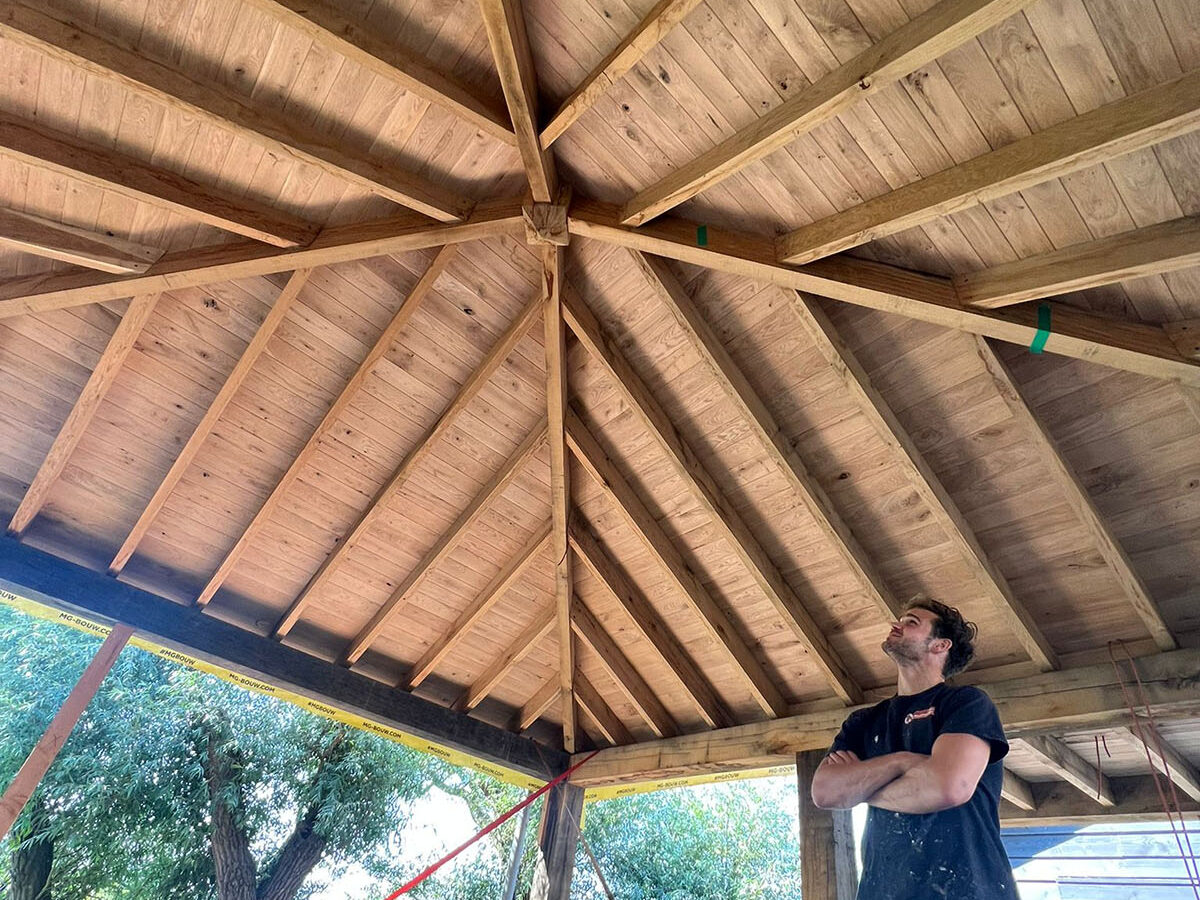Skelet hooibergwoning door SB Houtwerk